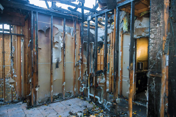 Professional Fire Damage Repair technician working in Hillsborough, NJ